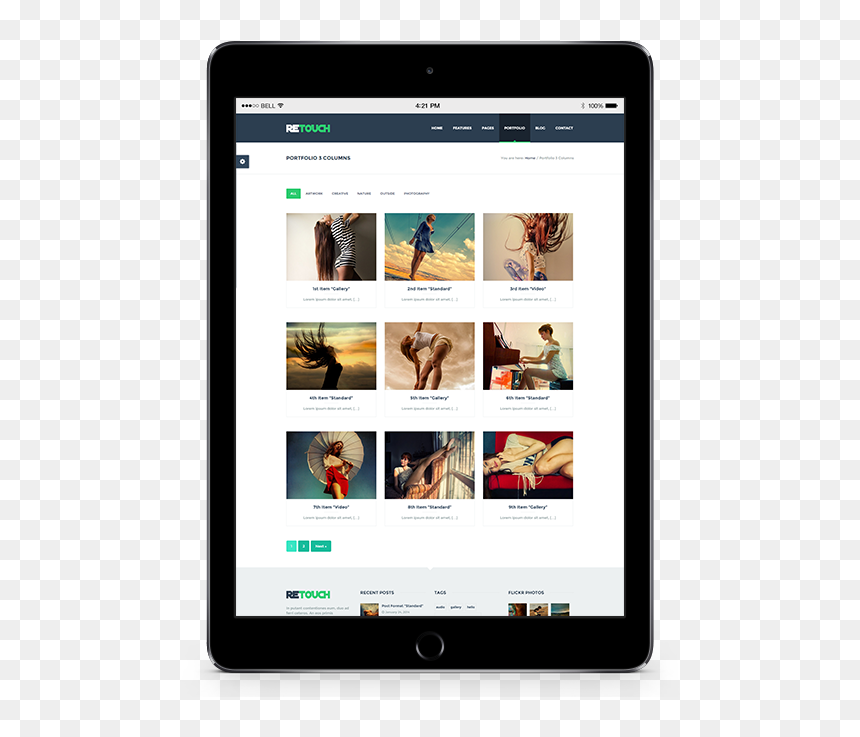 Ipad Web Mockup Png, Transparent Png - ipad air png