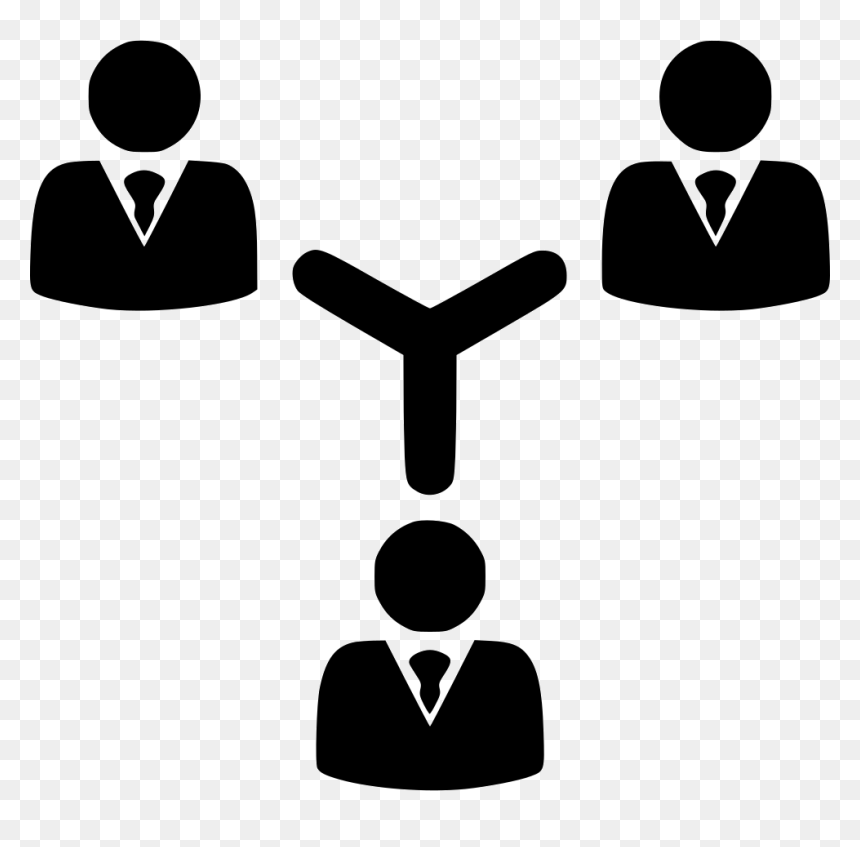 Teamwork Organization Management Communication Connection - Organization Work Icon, HD Png Download - group of people icon png