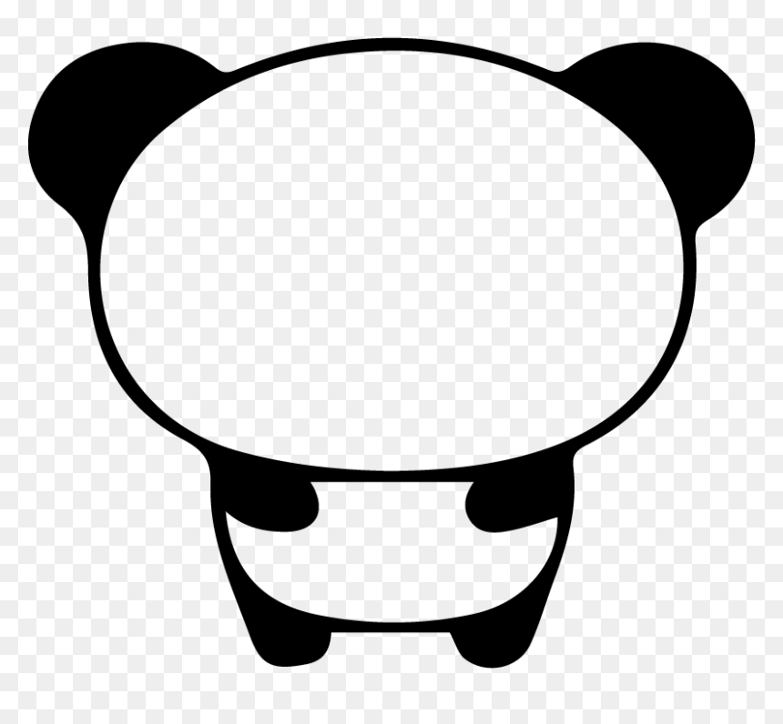 Cute Panda Drawing Easy, HD Png Download - cute panda png