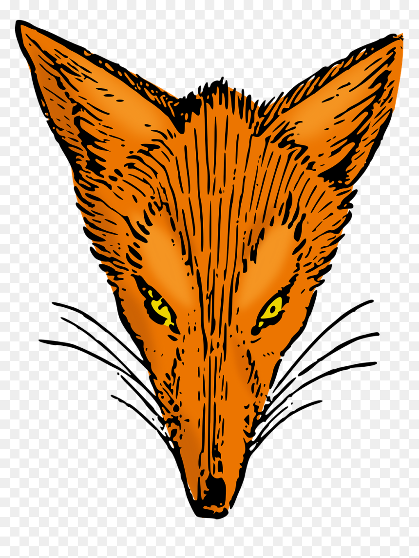 หัว สุนัข จิ้งจอก, HD Png Download - fox head png