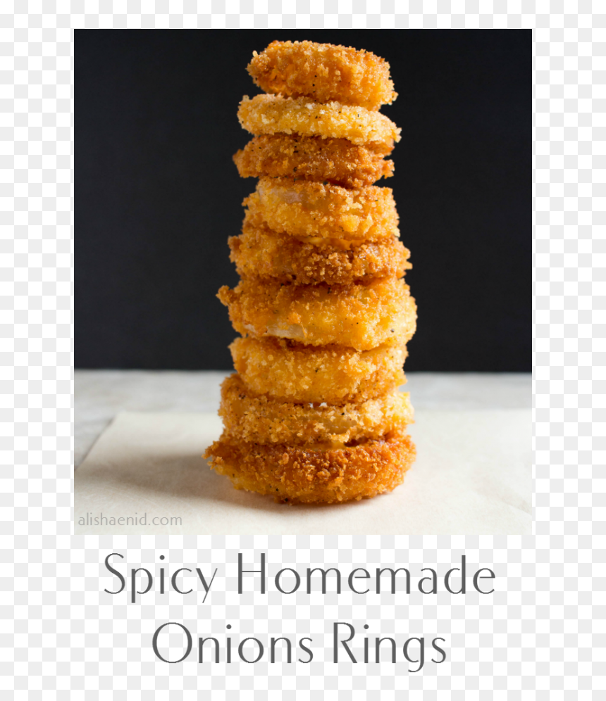 Spicy Homemade Onion Rings - Onion Ring, HD Png Download - onion rings png