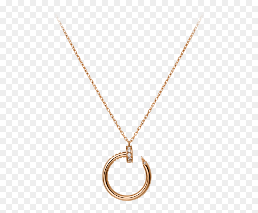 Juste Un Clou Necklace - Pendant, HD Png Download - golden line png
