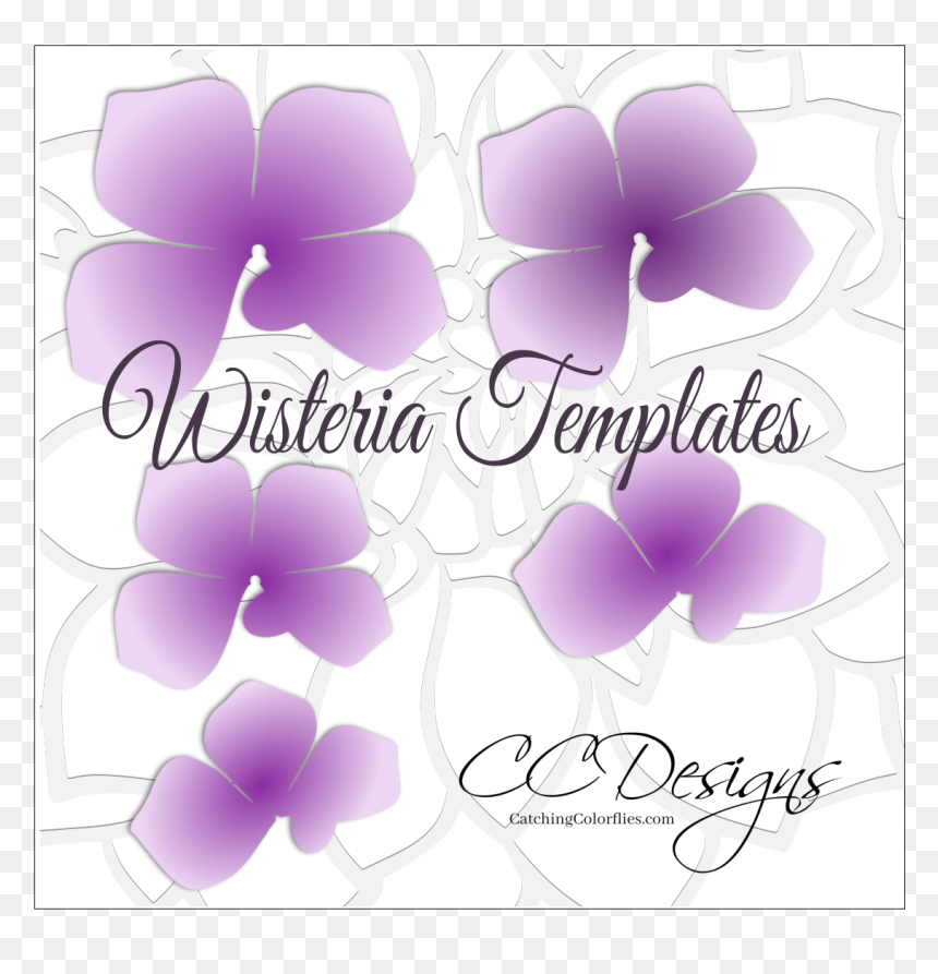 Wisteria Paper Flower, HD Png Download - wisteria png