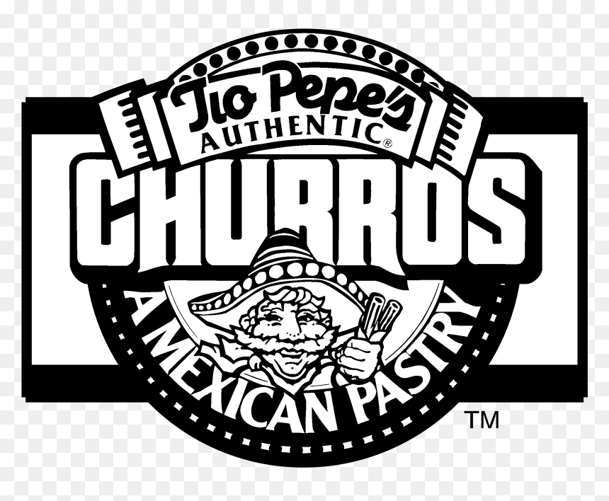 Churros Logo Black And White - Churro, HD Png Download - churro png