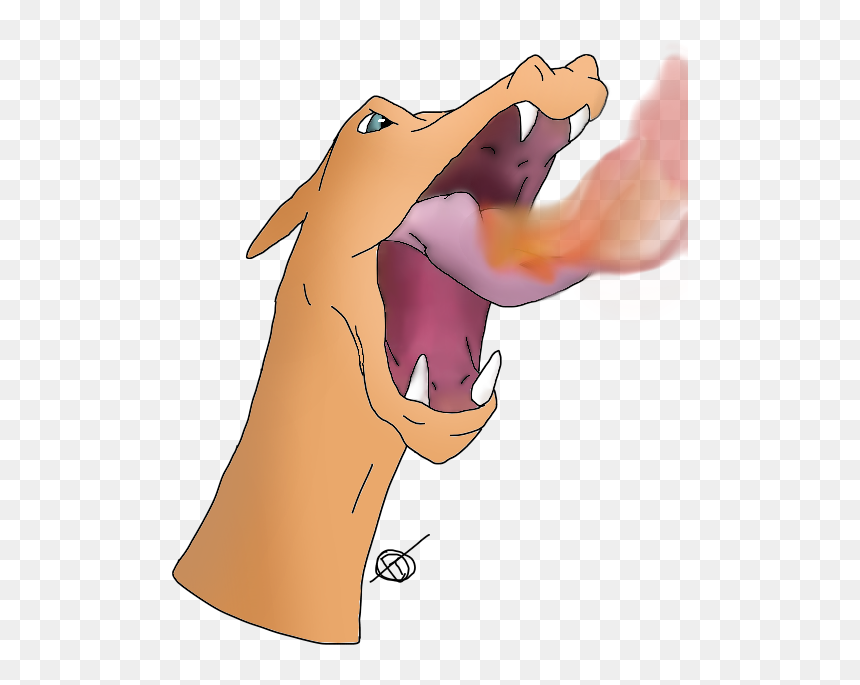 I"m A Breath Of Fire - Dog Yawns, HD Png Download - fire cartoon png