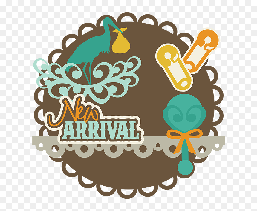 Clipart Scrapbook For Baby Boy, HD Png Download - new arrival png