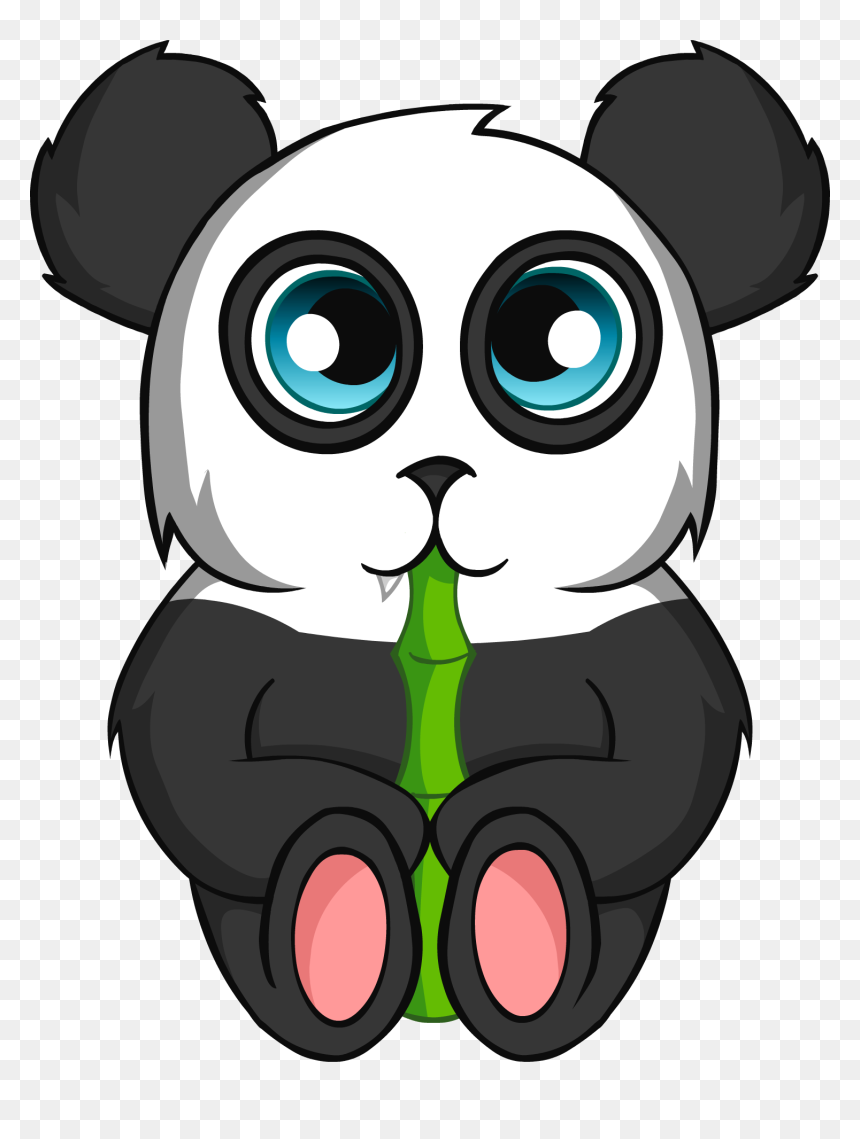 Transparent Cute Panda Png - Cartoon, Png Download - cute panda png