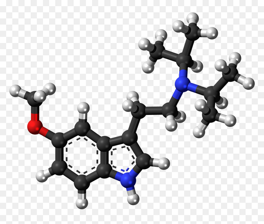 5 Meo Dipt Molecule Ball - فرمولاسیون آفت کش ها, HD Png Download - glass ball png