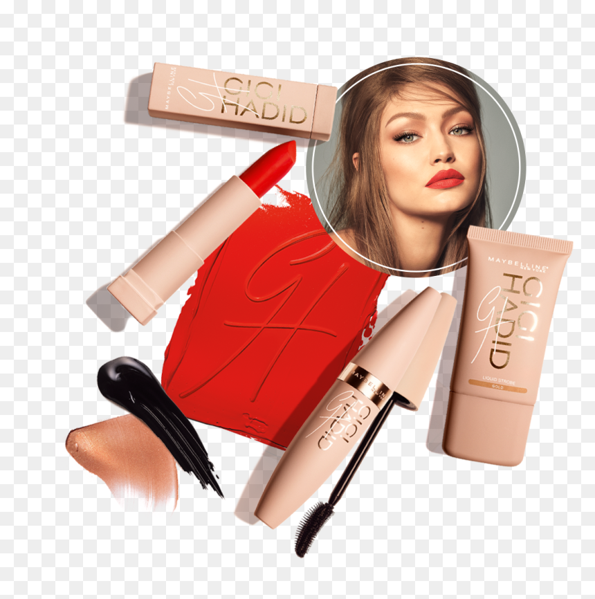 Gigi Hadid Collection Maybelline, HD Png Download - gigi hadid png