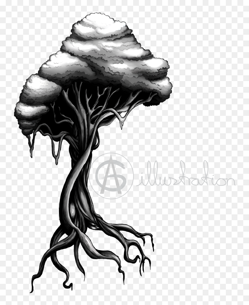 Art Tattoo Tree Sketch - Art, HD Png Download - tree sketch png