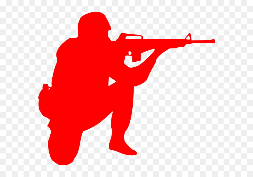 Soldiers Clipart Soldier Salute - Soldier Clip Art, HD Png Download - soldier salute silhouette png