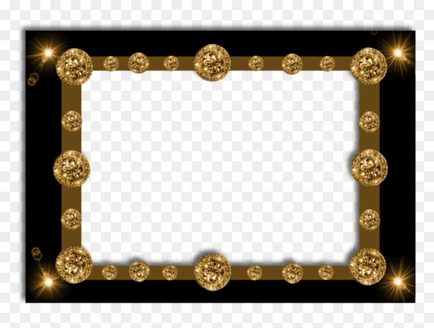 Gold And Black Diamonds - دعاء لأخواتي في الله, HD Png Download - diamond frame png