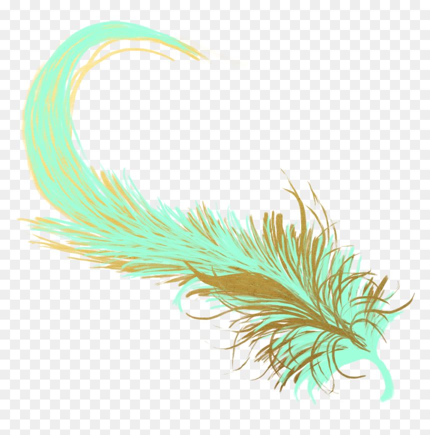 Transparent Feathers Pastel, HD Png Download - gold feather png