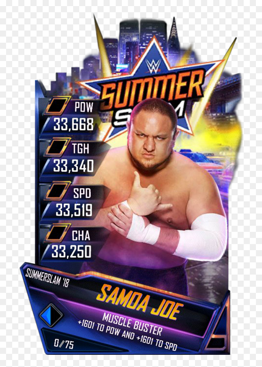 Samoajoe S4 21 Summerslam18 - Wwe Supercard Braun Strowman, HD Png Download - summerslam png