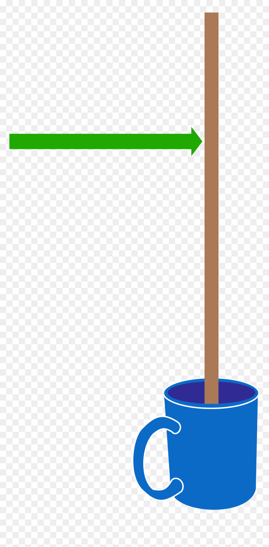 A Wooden Stick Of Length ℓ ℓ Is Balanced Vertically, HD Png Download - wooden stick png