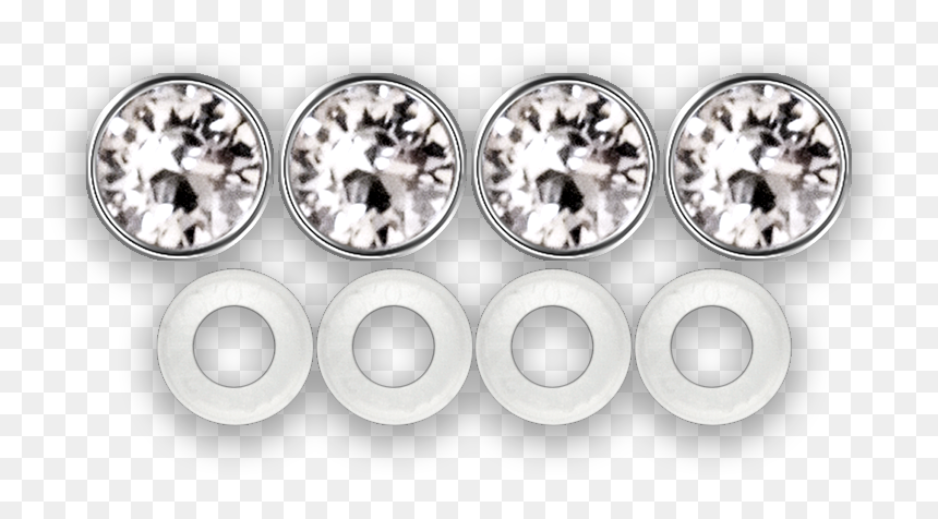 Diamond Screw Caps - Body Jewelry, HD Png Download - diamond frame png