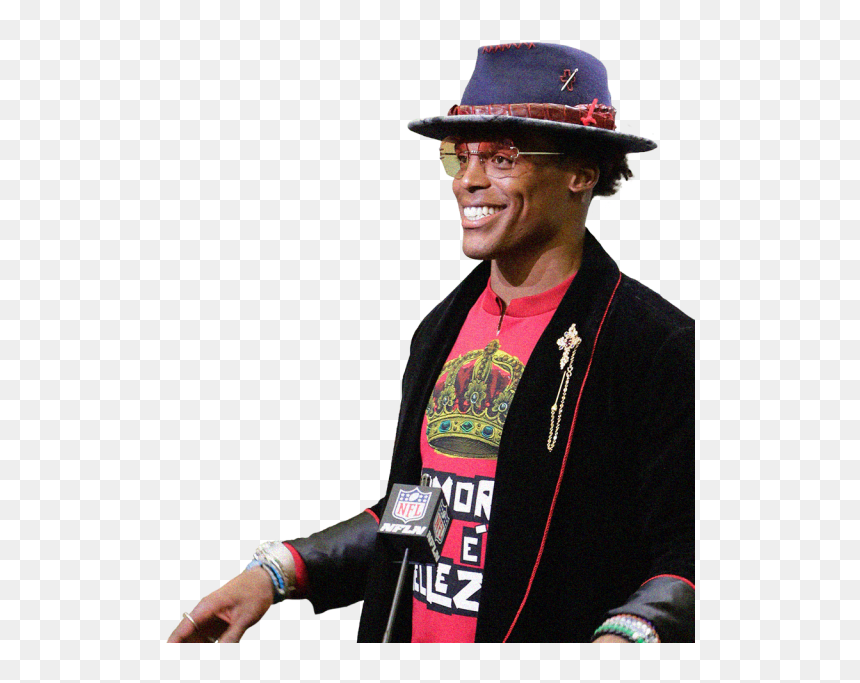 Cam Newton - Fedora, HD Png Download - cam newton png