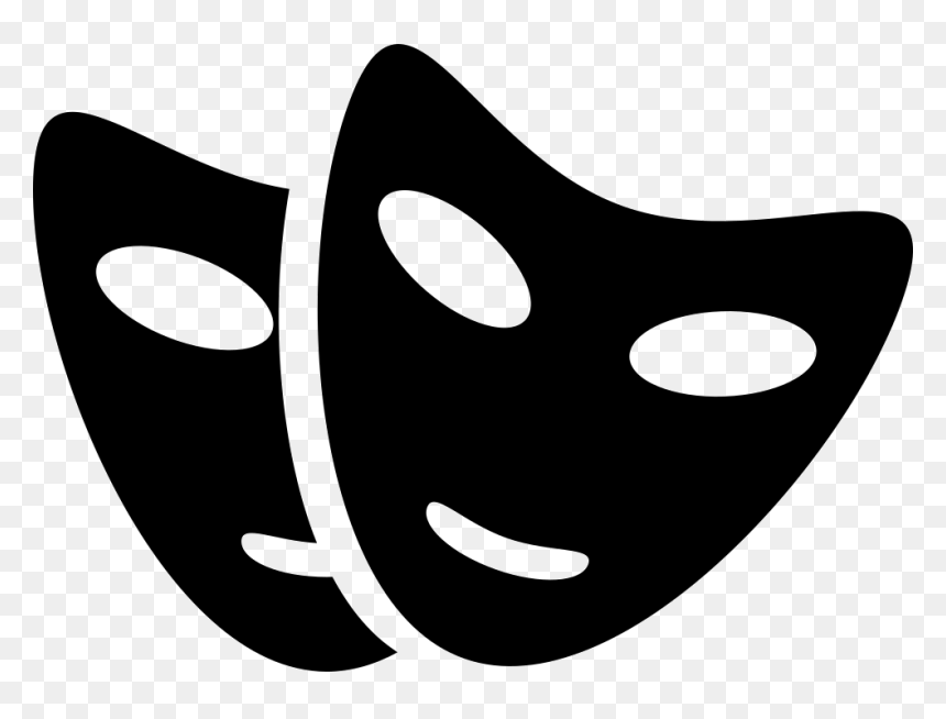 Two Carnival Masks - Theatre, HD Png Download - masks png