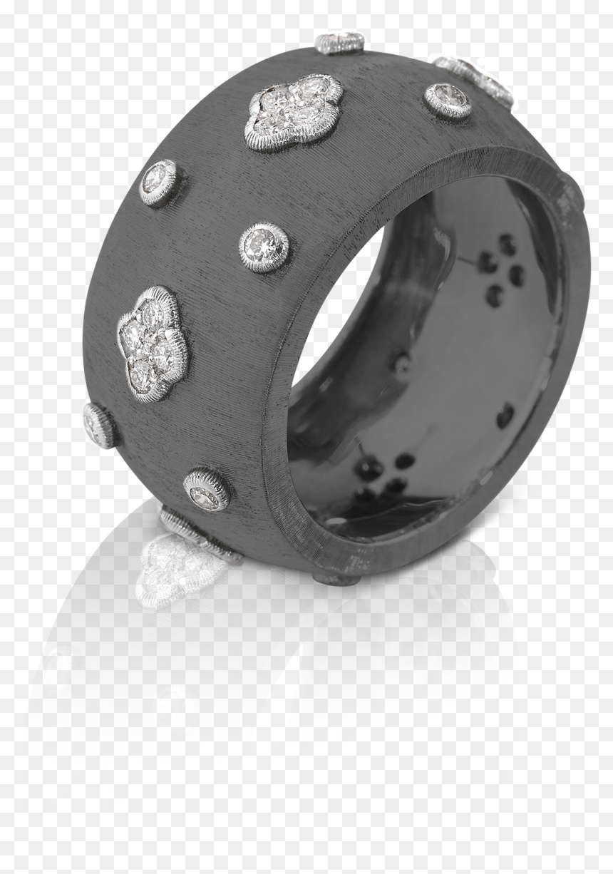 Macri Ab Eternelle Ring - Engagement Ring, HD Png Download - black ring png