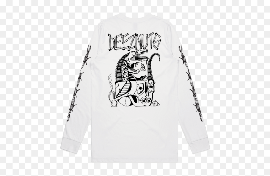 Long-sleeved T-shirt, HD Png Download - deez nuts png