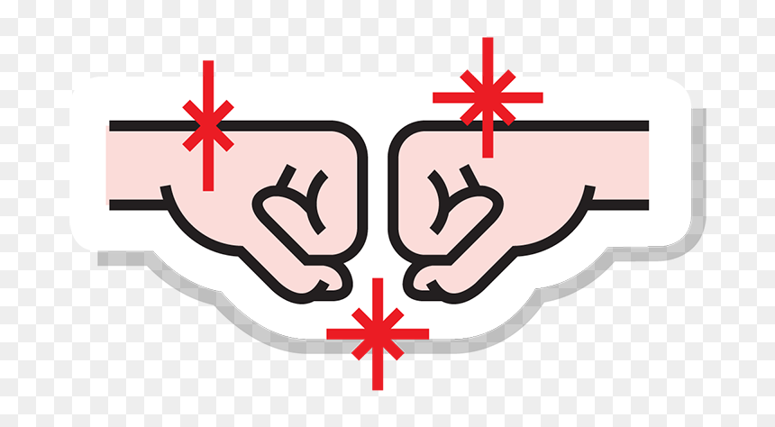 Cross, HD Png Download - fist bump png