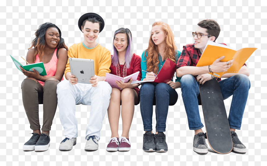 Com A Lot More Cutouts Like This One Teenager Group - Teenage Png, Transparent Png - teenager png