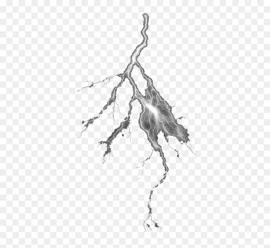 Lightning Png Photo - Sketch, Transparent Png - black lightning png