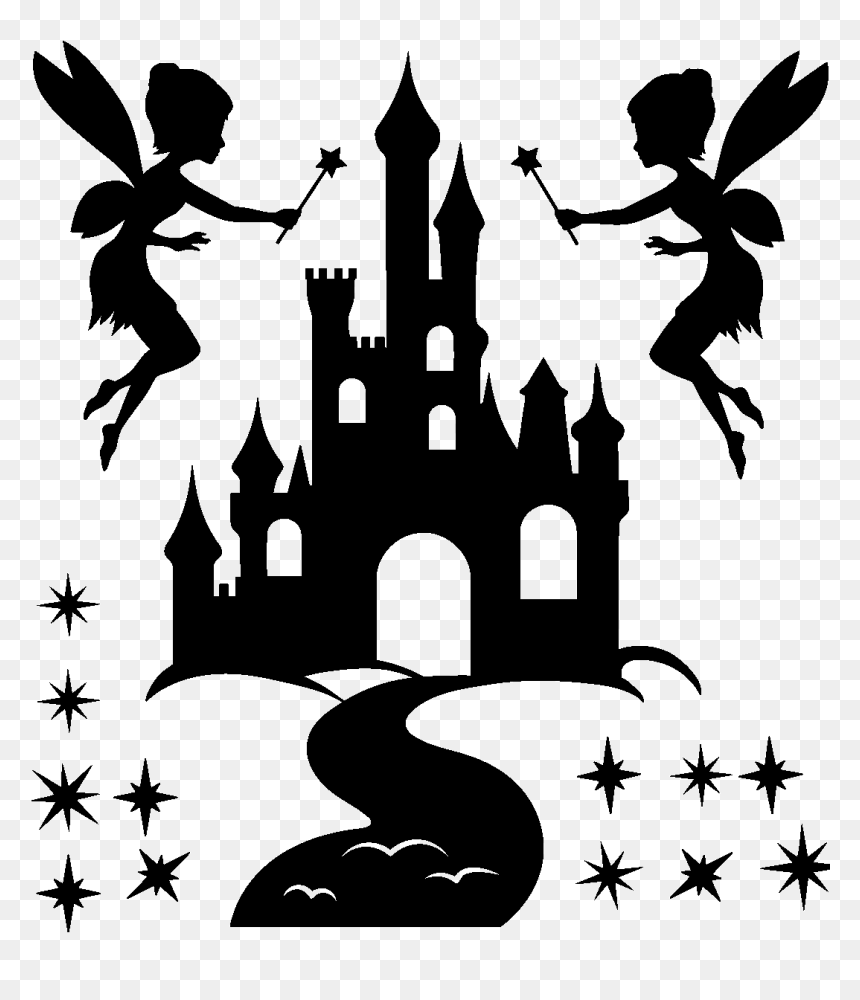 Adesivos De Parede De Castelo, HD Png Download - castle silhouette png