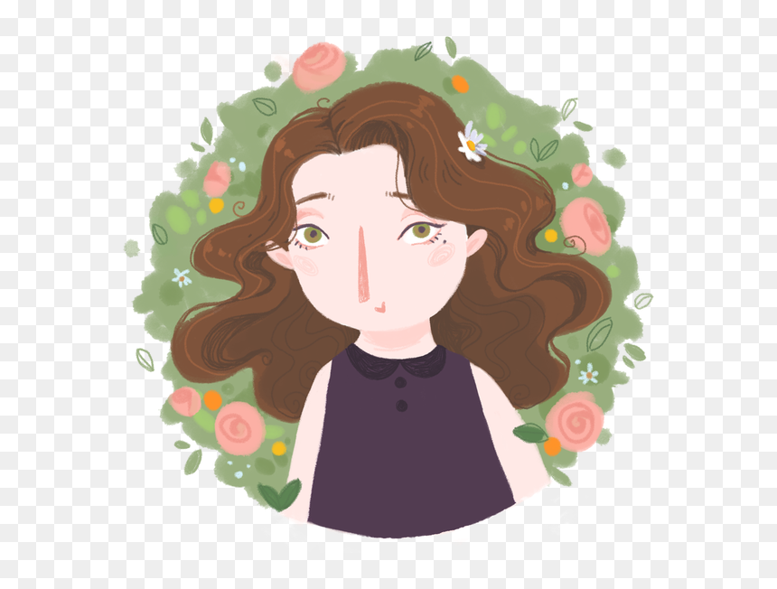 Illustration Artsy Charlotte Rose - Cartoon, HD Png Download - cartoon rose png
