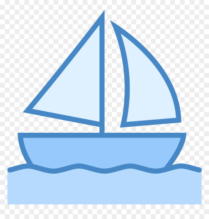 Icono De Barco De Vela - Sailboat, HD Png Download - barco png