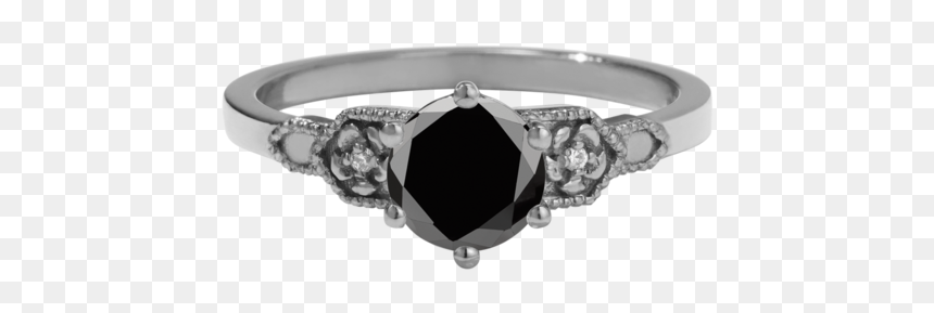 Engagement Ring, HD Png Download - black ring png