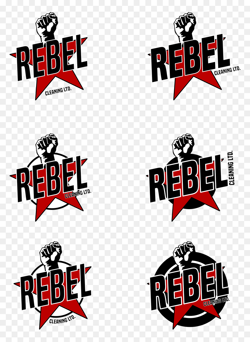 Rebel Cleaning Logo - Fist Vector, HD Png Download - rebel png