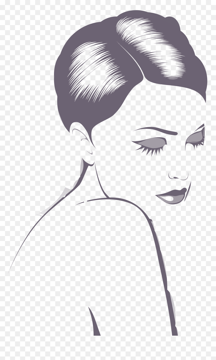 Black And White Drawing Woman Illustration - Dibujo De Mujeres Sexy, HD Png Download - mujeres png