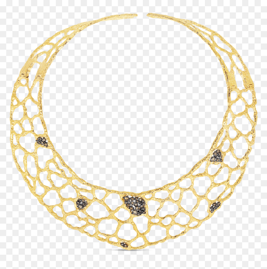 Roberto Coin Tanaquilla 18k Yellow Gold Collar With - Body Jewelry, HD Png Download - collar png