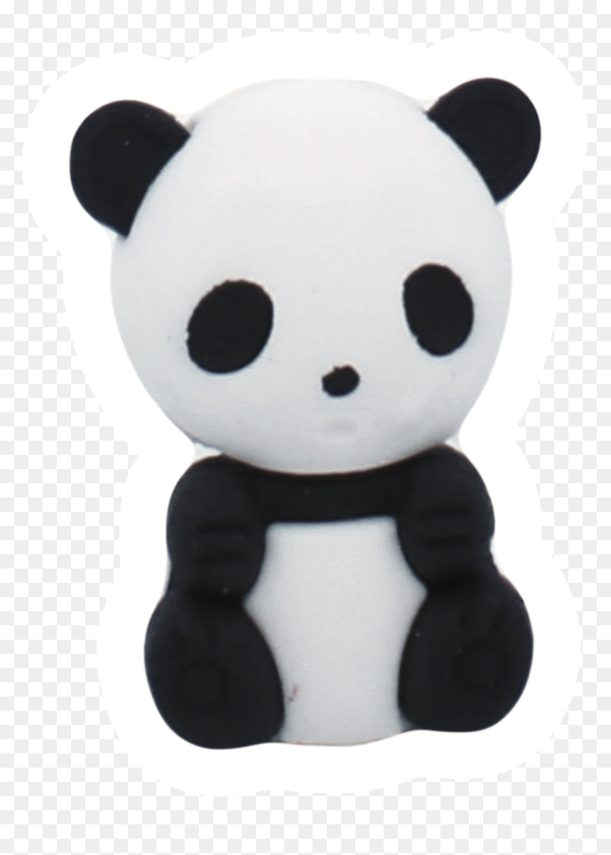 Small Cute Panda Puzzle Erasers,erasers - Teddy Bear, HD Png Download - cute panda png
