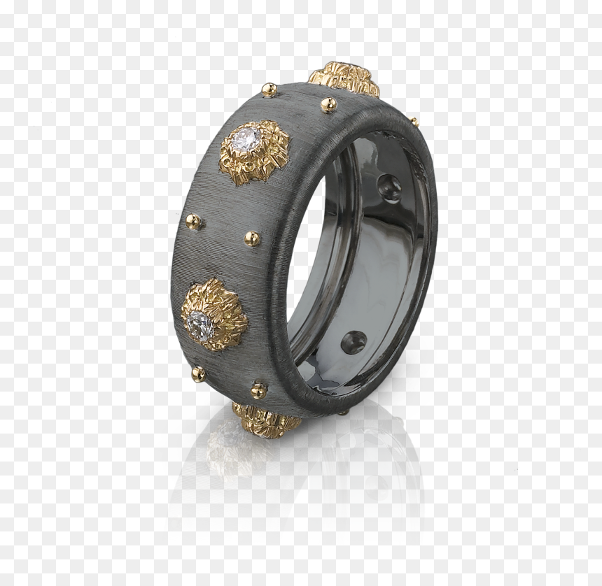 Buccellati Black Gold Ring, HD Png Download - black ring png