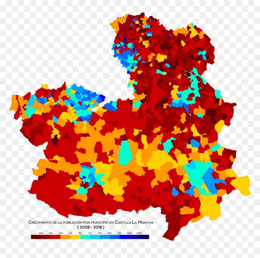 Castilla La Mancha Crecimiento 2008 2018 - Castilla La Mancha, HD Png Download - manchas png