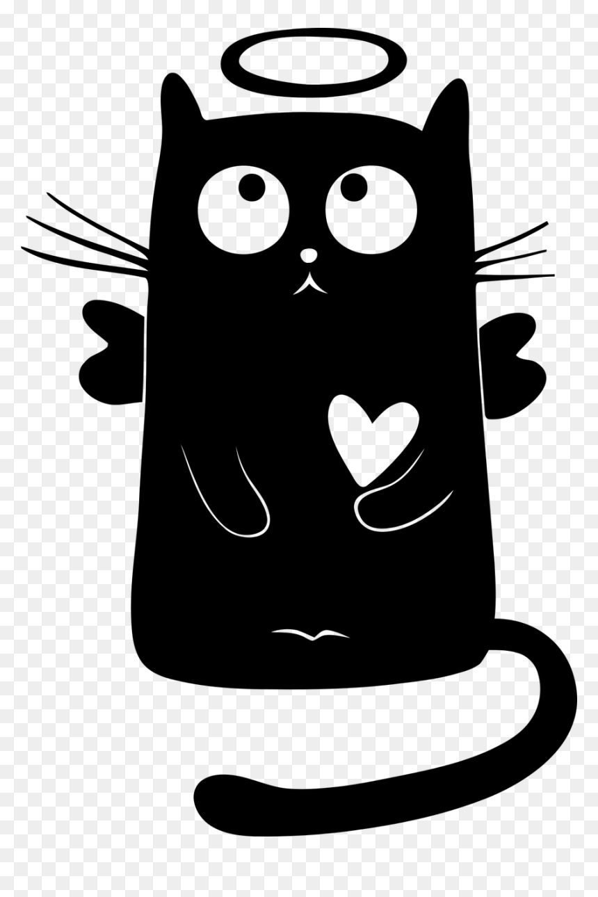 I Would Humor You On The Howto, Yet First Some History - Angel Cat Png, Transparent Png - luto png