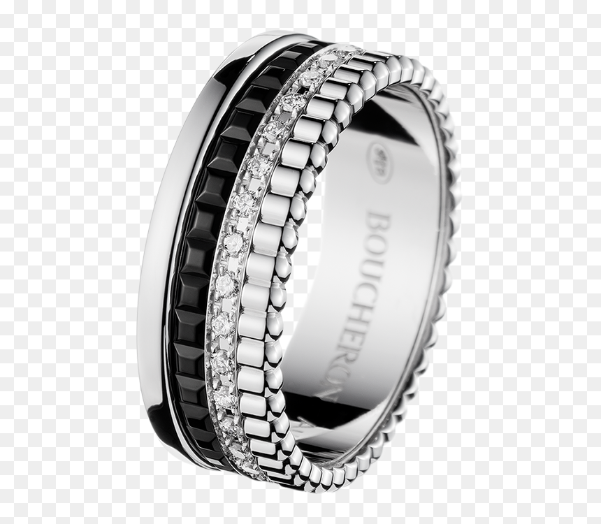 Boucheron Quatre Black Edition Ring, HD Png Download - black ring png