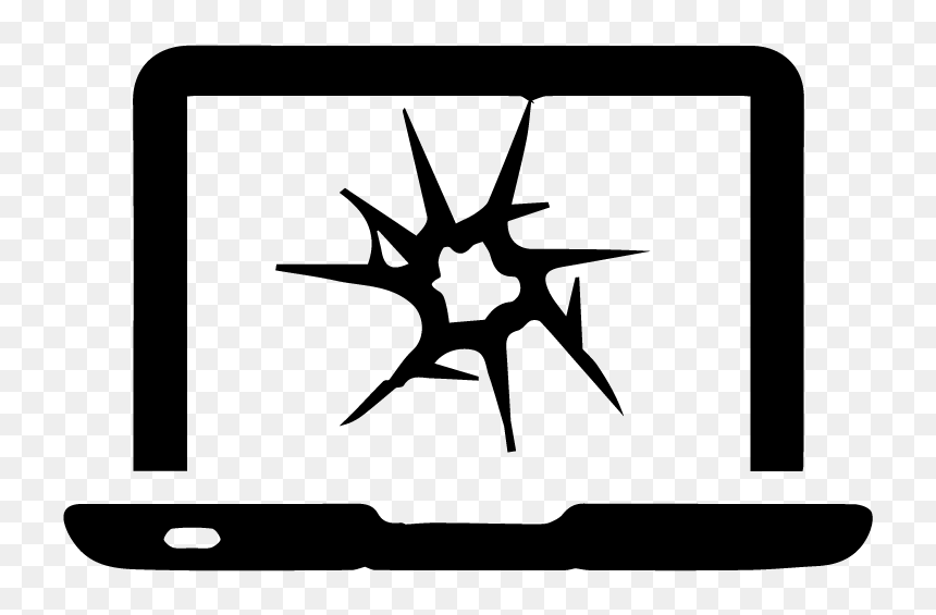 Laptop , Png Download - Portable Network Graphics, Transparent Png - broken screen png