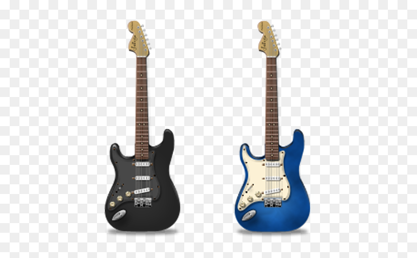 Fender Stratocaster The Black Strat Guitar Musical - Guitar Icon, HD Png Download - guitar icon png