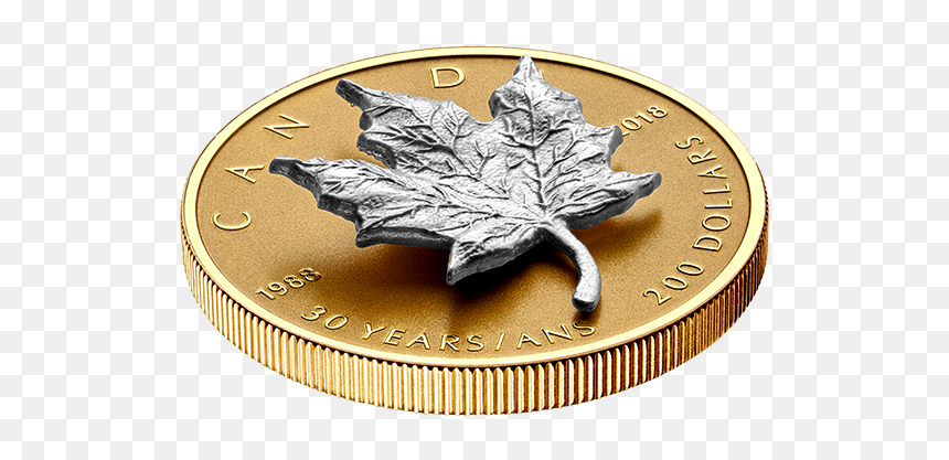 Coin, HD Png Download - canadian maple leaf png