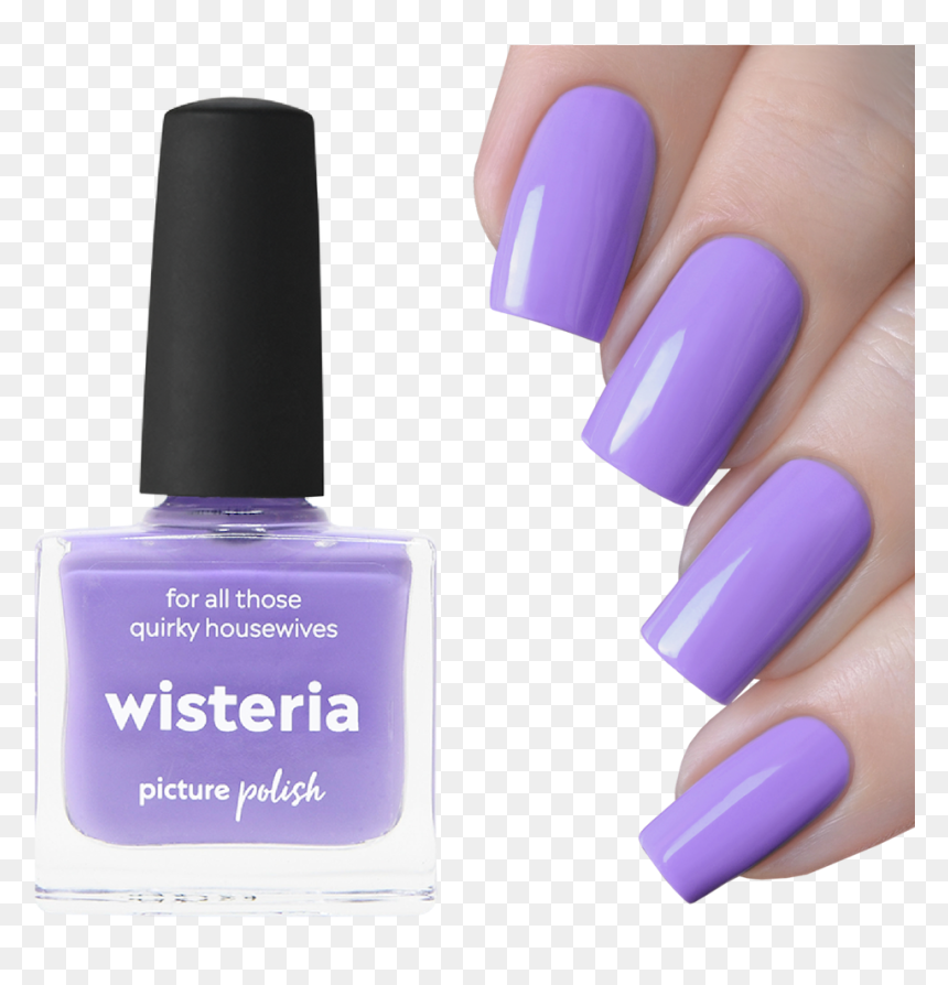 Nail Polish Wisteria - Nail Polish Blue Colour, HD Png Download - wisteria png