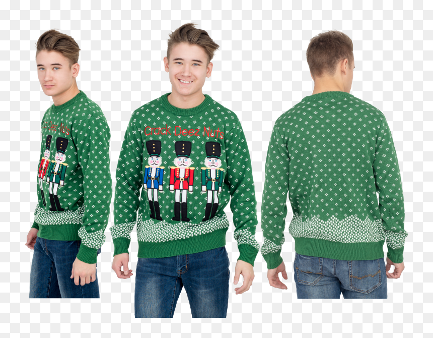 Costume Agent Ugly Christmas Crack Deez Nuts Adult - Boy, HD Png Download - deez nuts png