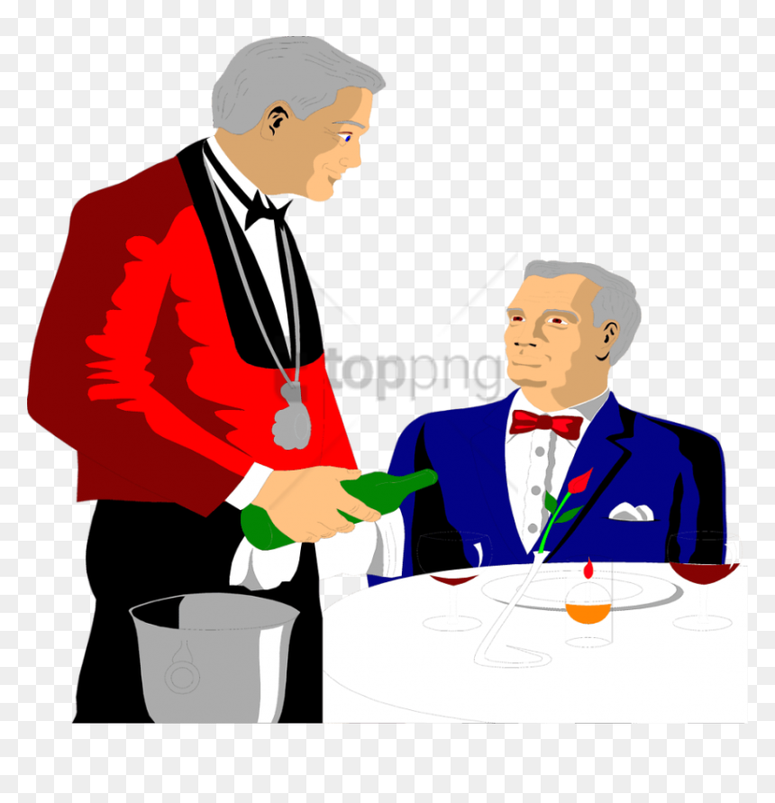 Free Png Waitress Png Png Image With Transparent Background - Customer And A Waiter, Png Download - waitress png