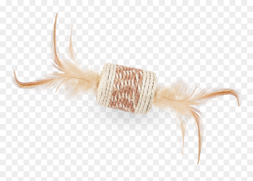 Cat Grabs Treat, HD Png Download - gold feather png