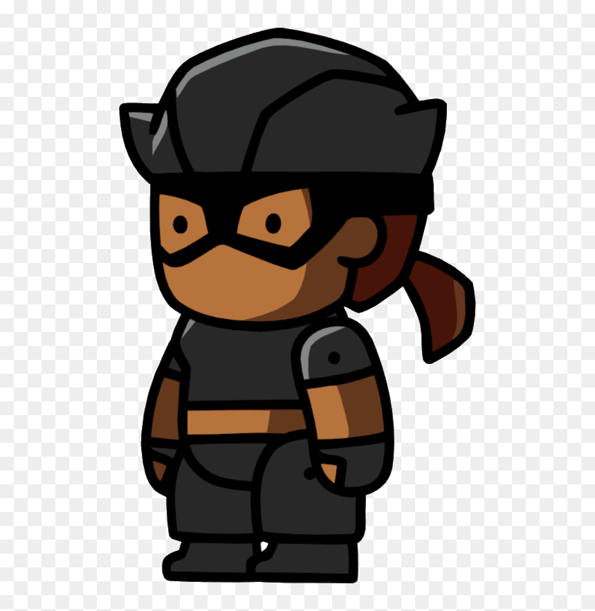 Scribblenauts Female Thief - Robber Png Scribblenauts, Transparent Png - gangster glasses png