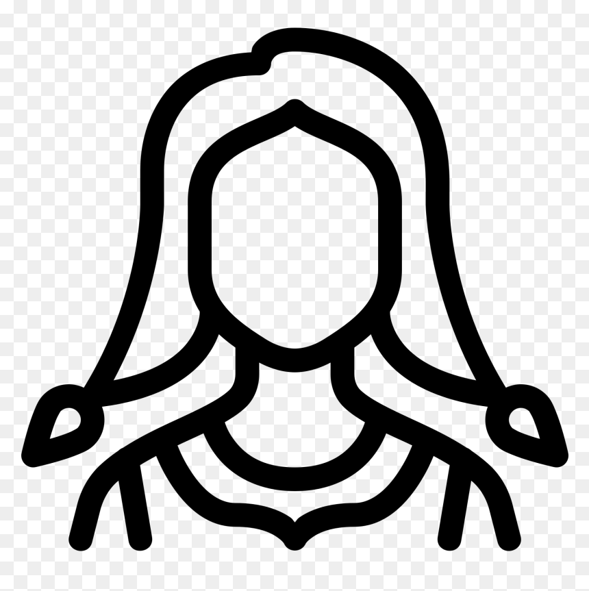 Thumb Image - Girl Icon Black And White, HD Png Download - girl icon png