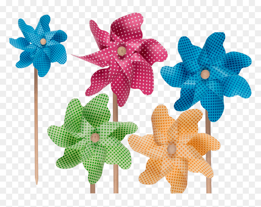 Out Of The Blue Bunte Windmühle Punkte, HD Png Download - wooden stick png