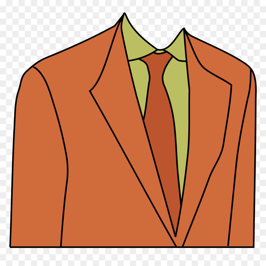 Orange Disco Suit Clip Arts - Orange Suit Clipart, HD Png Download - suit and tie png